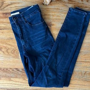 levi's mile high skinny dark blue 27